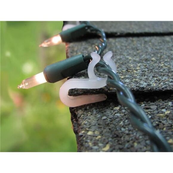 200 Mighty Clip Lights - Christmas Lights on Shingles & Gutters - Picture 4 of 6
